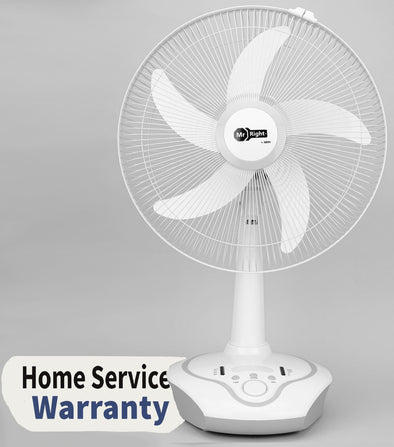 MR-5916 BLDC AC/DC Rechargeable Battery Fan 16 Inches Blade 400 mm BLDC Motor 5 Blade Table Fan